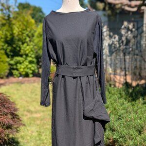 Asymmetric Black Dress - Roche Brand (Etsy) - Large - New - Never Worn